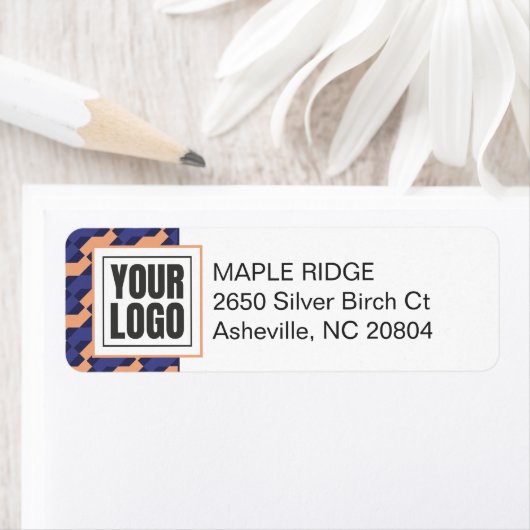 Modern Geometric Interlocking Pattern  ラベル (インサイチュ)