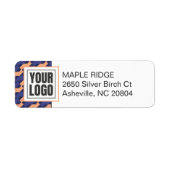 Modern Geometric Interlocking Pattern  ラベル (正面)