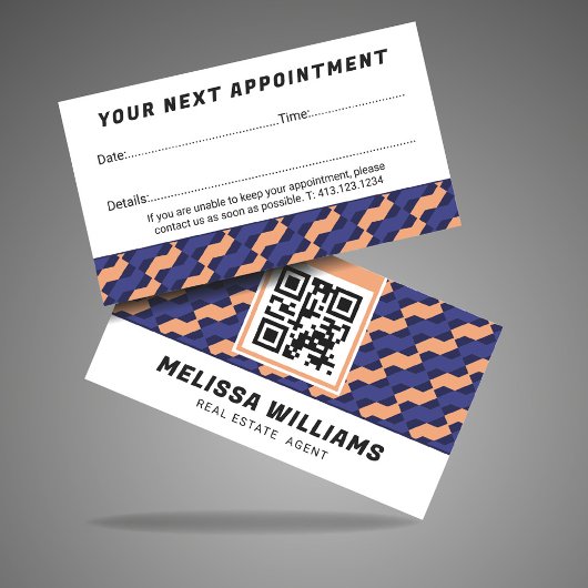 Modern Geometric Interlocking Pattern  予約カード