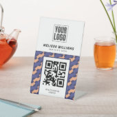 Modern Geometric Interlocking Pattern  台座サイン (インサイチュ)