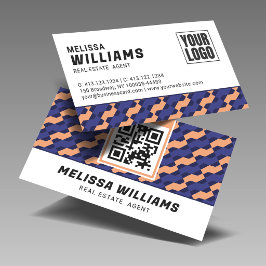 Modern Geometric Interlocking Pattern  名刺