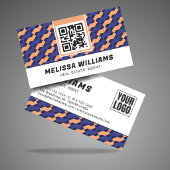 Modern Geometric Interlocking Pattern  名刺