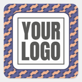 Modern Geometric Interlocking Pattern Branding  スクエアシール