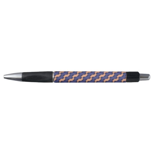 Modern Geometric Interlocking Pattern Custom Pen ボールペン (正面)