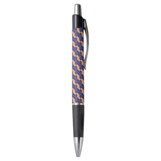 Modern Geometric Interlocking Pattern Custom Pen ボールペン (底(縦))