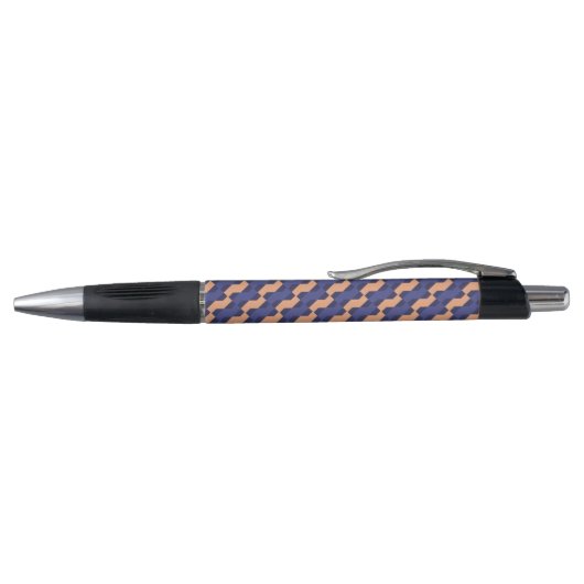 Modern Geometric Interlocking Pattern Custom Pen ボールペン (トップ)