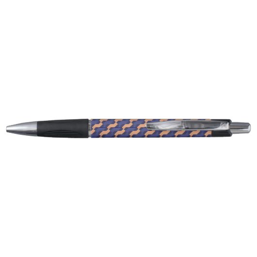 Modern Geometric Interlocking Pattern Custom Pen ボールペン (裏面)