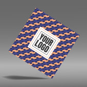 Modern Geometric Interlocking Pattern Square  スクエア名刺