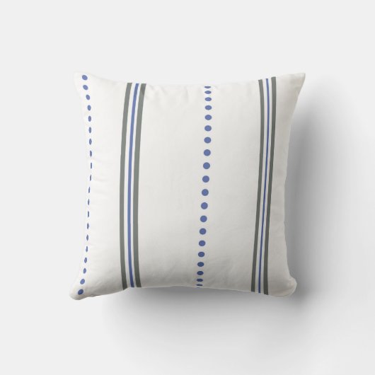  Modern Geometric Line & Dot Pattern クッション (裏面)