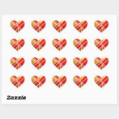 Modern Geometric Love Hearts Sticker Pack ハートシール (シート)