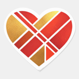 Modern Geometric Love Hearts Sticker Pack ハートシール