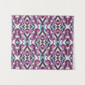 Modern Geometric Mosaic – Abstract Color Pattern タペストリー (正面(横))