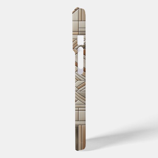 Modern Geometric Mosaic Phone Case Abstract Linear Case-Mate iPhoneケース (裏面 / 左)