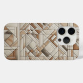 Modern Geometric Mosaic Phone Case Abstract Linear Case-Mate iPhoneケース (裏面 (横))