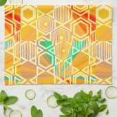 Modern Geometric Pastel Vintage Kitchen Towel キッチンタオル (折り畳み)