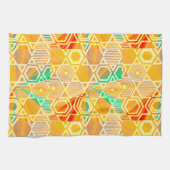 Modern Geometric Pastel Vintage Kitchen Towel キッチンタオル (横)