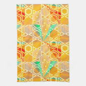 Modern Geometric Pastel Vintage Kitchen Towel キッチンタオル (縦)