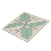 Modern Geometric Pat#8 Sea Green ID1078 タイル (側面)