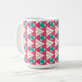 Modern Geometric Pattern Coffee Mug コーヒーマグカップ (正面左)
