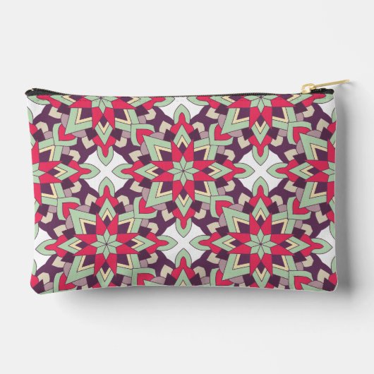 Modern Geometric Pattern – Minimal Color  アクセサリーポーチ (裏面)