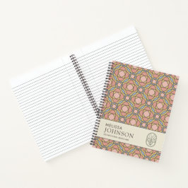 Modern Geometric Pattern Professional Notebook ノートブック