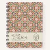 Modern Geometric Pattern Professional Notebook ノートブック (正面)