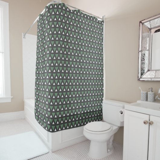  Modern Geometric Pattern Shower Curtain シャワーカーテン (インサイチュ)