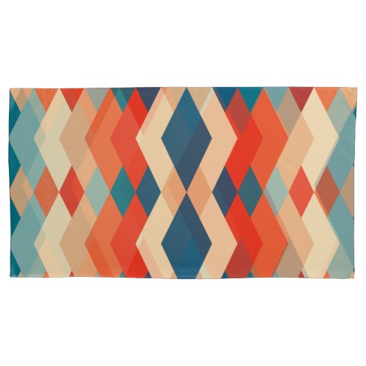 Modern Geometric Pillowcases – Matching Bedroom Be 枕カバー (正面左)