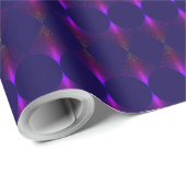 Modern Geometric Purple Gift Wrap with Luminescent ラッピングペーパー (ロールコーナー)