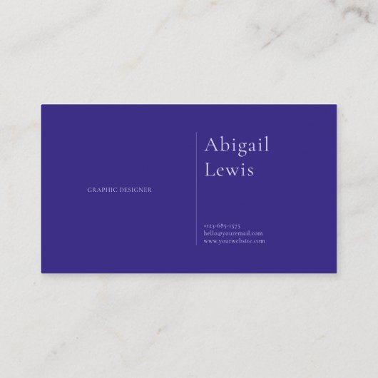 Modern Geometric Purple Glitter Textured Square 名刺 (裏面)
