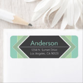 Modern Geometric Return Address  ラベル (インサイチュ)