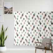 Modern Geometric Rug with Diamond Pattern タペストリー