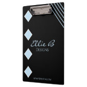 Modern Geometric Sleek Minimalist  クリップボード (左)