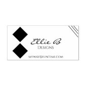 Modern Geometric Sleek Minimalist  セルフインキングスタンプ (デザイン)