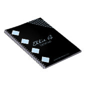 Modern Geometric Sleek Minimalist  ノートブック (右側)