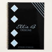 Modern Geometric Sleek Minimalist  プランナー手帳 (正面)