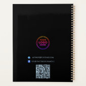 Modern Geometric Sleek Minimalist  プランナー手帳 (裏面)