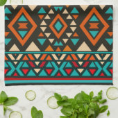 Modern Geometric Southwest Style キッチンタオル (折り畳み)