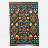 Modern Geometric Southwest Style キッチンタオル (縦)