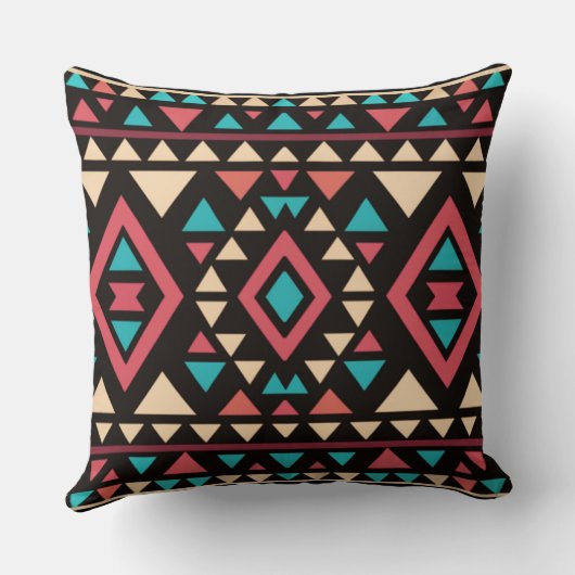 Modern Geometric Southwest Style  クッション (裏面)