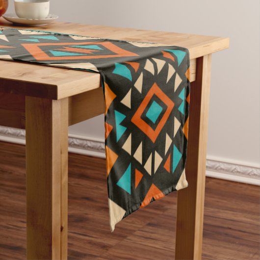 Modern Geometric Southwest Style  ショートテーブルランナー (インサイチュ)