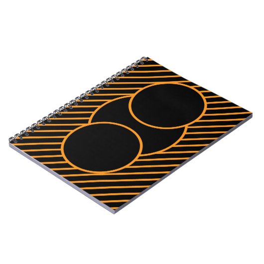 Modern Geometric Spiral Notebook ノートブック (左側)