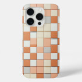Modern Geometric Square Case - Terracotta, Cream  Case-Mate iPhoneケース (裏面)