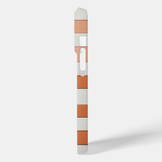 Modern Geometric Square Case - Terracotta, Cream  Case-Mate iPhoneケース (裏面 / 左)