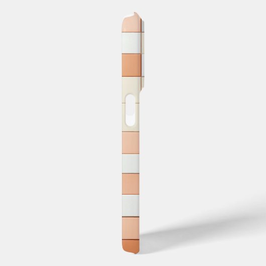 Modern Geometric Square Case - Terracotta, Cream  Case-Mate iPhoneケース (裏面 / 右)