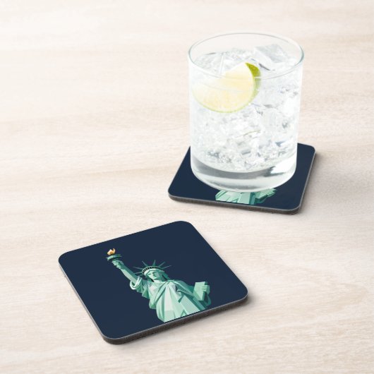 Modern Geometric Statue of Liberty Coaster コースター (右側)