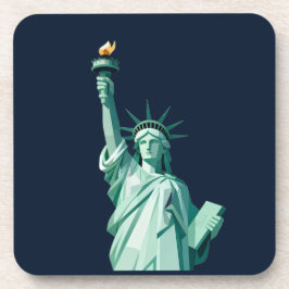 Modern Geometric Statue of Liberty Coaster コースター