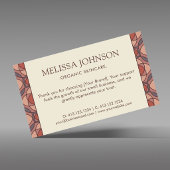 Modern Geometric Thank You Card Marsala エンクロージャーカード