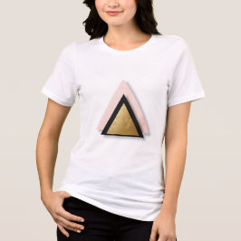Modern Geometric Triangle T-Shirt – Minimalist Gol トライブレンドＴシャツ