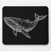 Modern Geometric Whale Mousepad マウスパッド (正面)